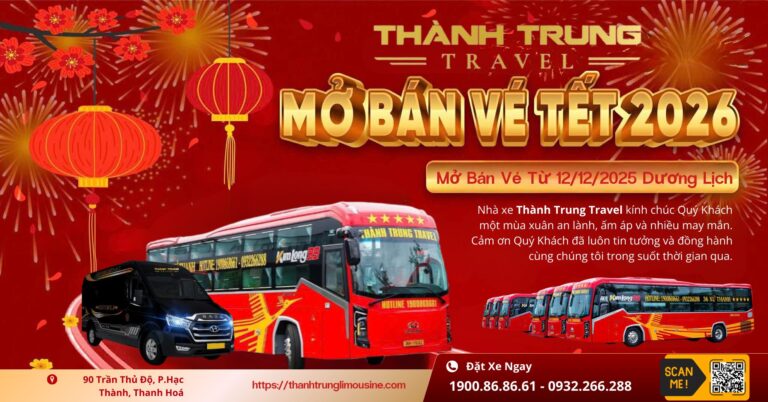 Read more about the article Nhà xe Thành Trung mở bán vé Tết !!!